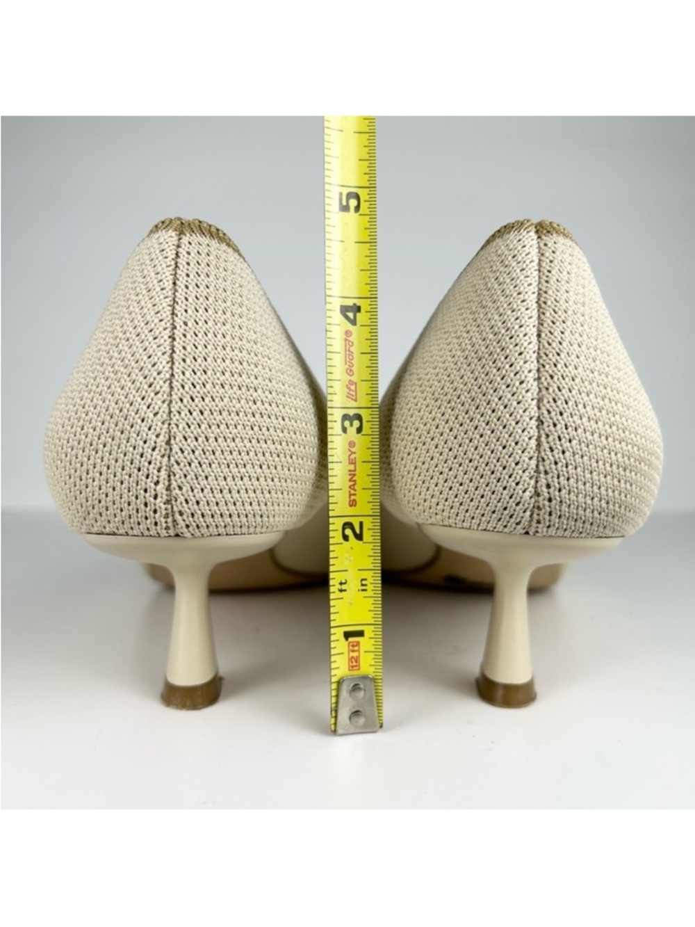 Vivaia Serena Pointed Toe Bow Detail Cream Ivory Slip On Kitten Heel EU 42 - Picture 5 of 14